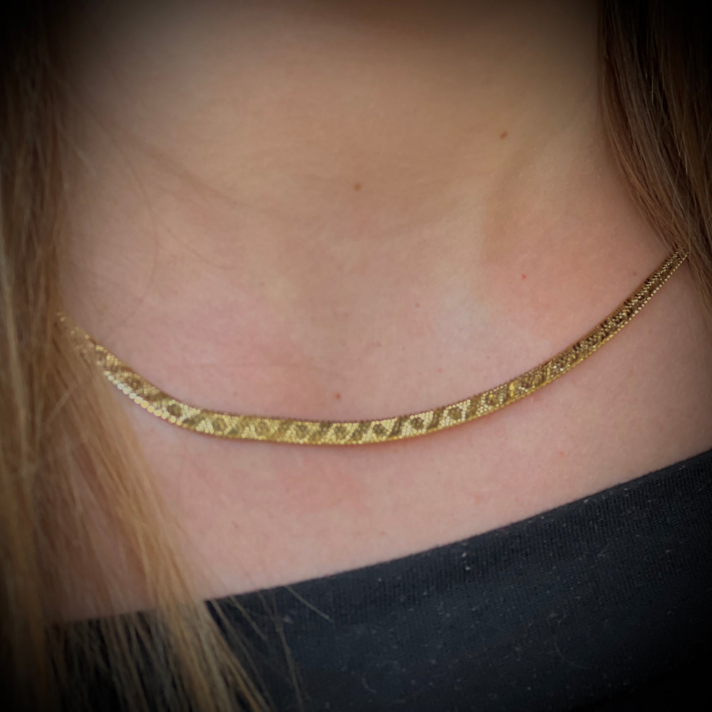 Faz gold plated statement necklace