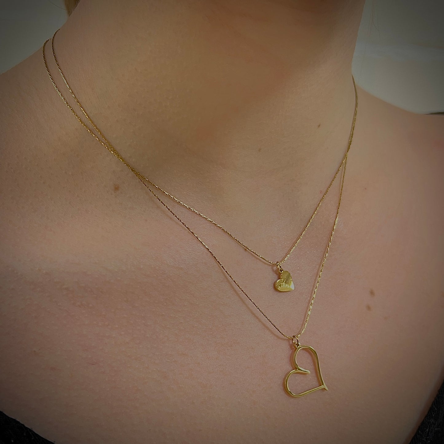 Love necklace stack