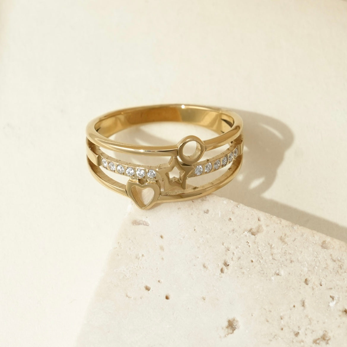 Liana gold plated ring