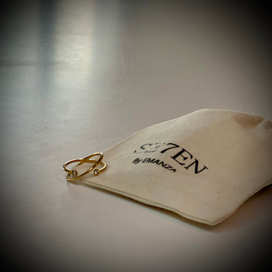 Tilly gold plated ring