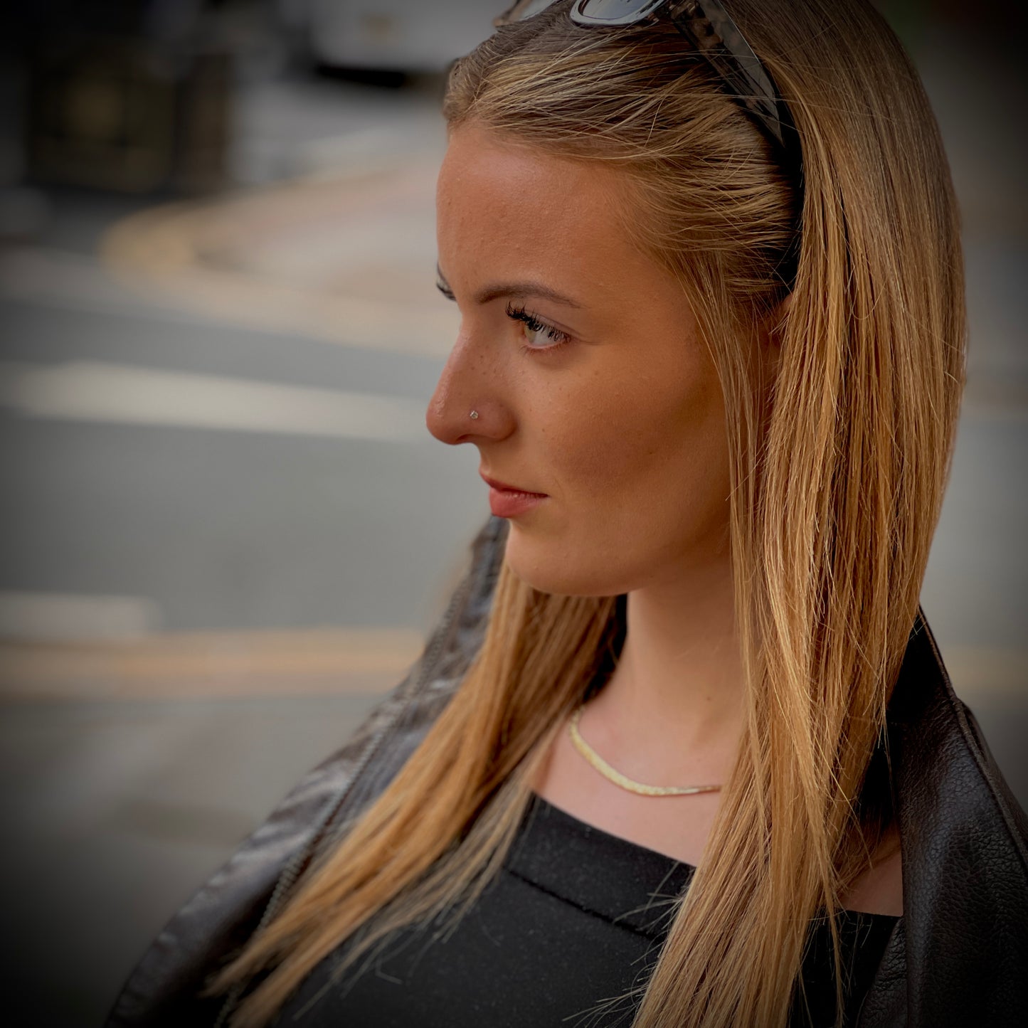 Faz gold plated statement necklace