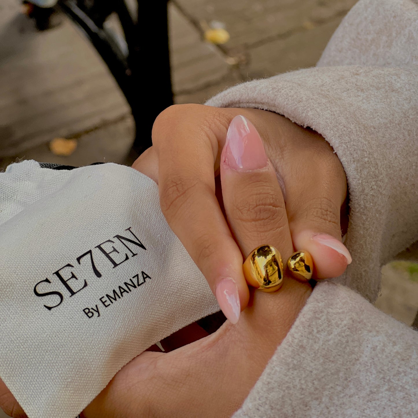 Kazimodo gold plated statement ring