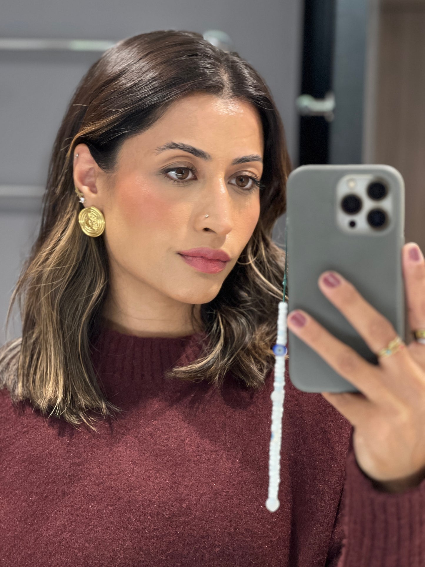 Deeja coin earrings