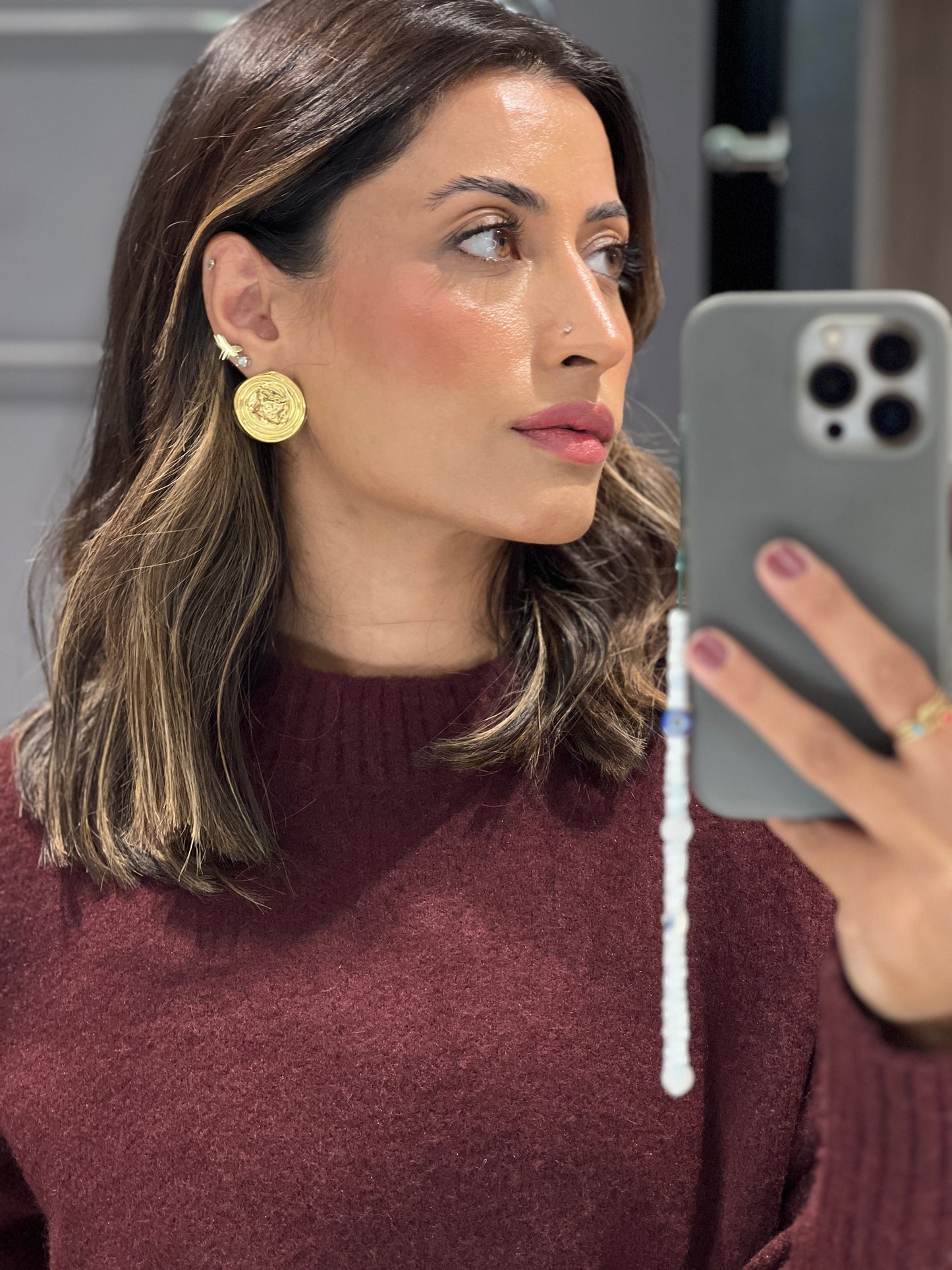 Deeja coin earrings