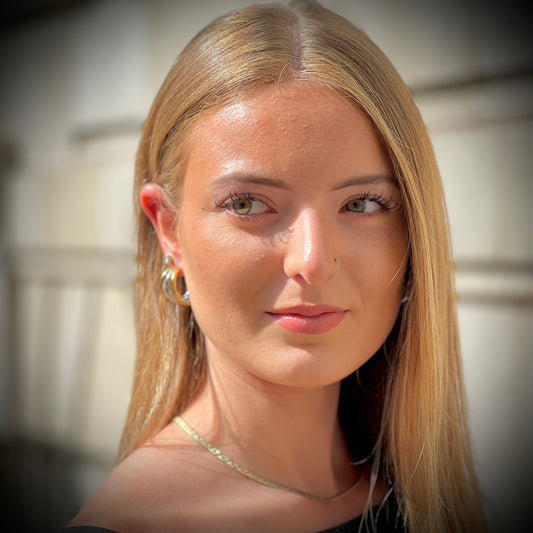 Faz gold plated statement necklace