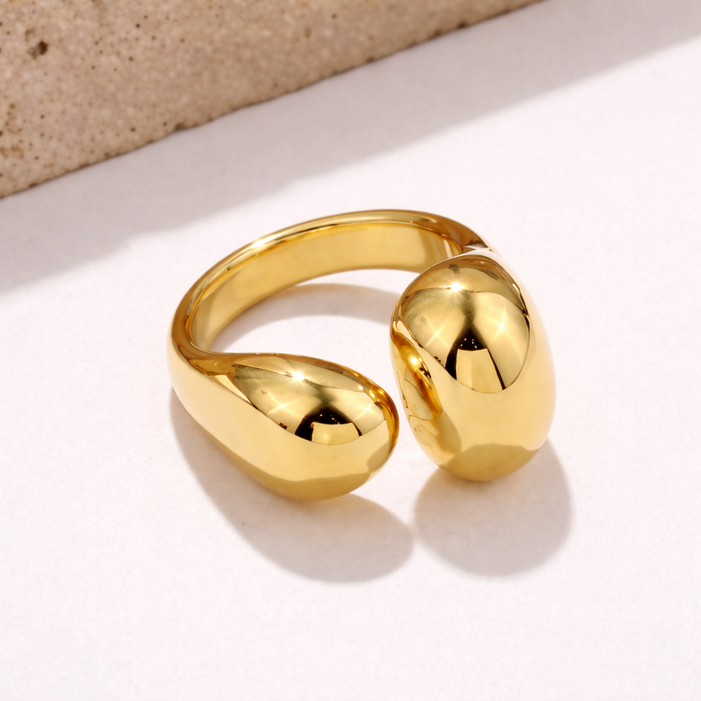 Kazimodo gold plated statement ring
