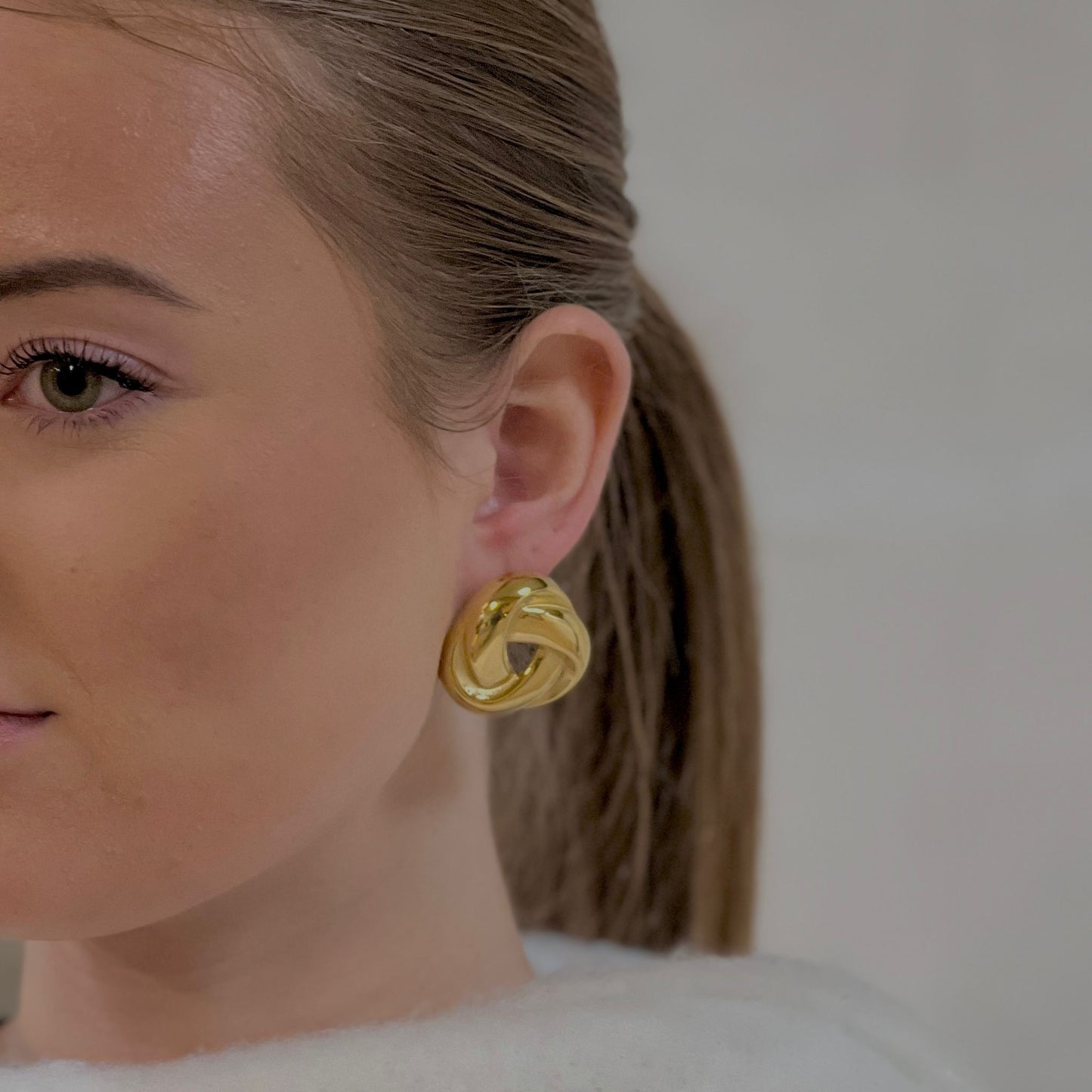Gold Swirl Earrings