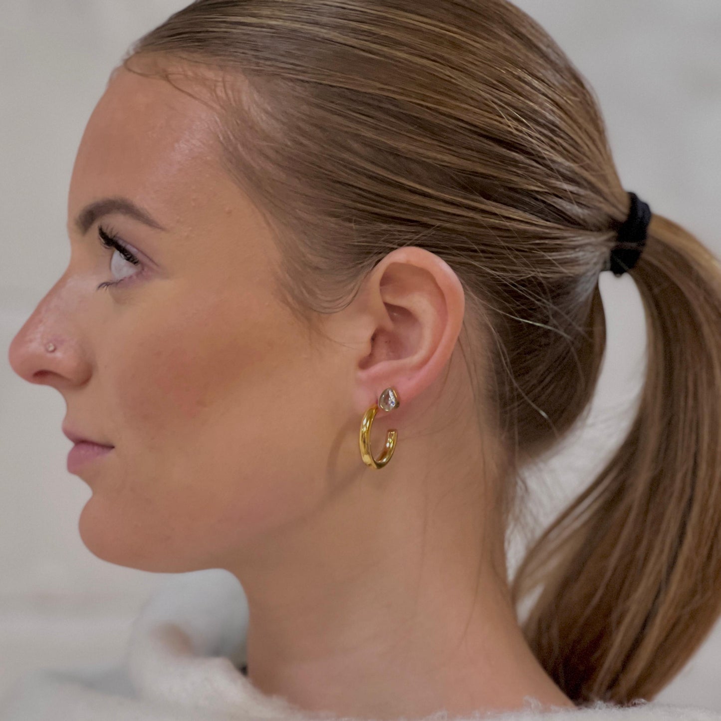 Golden Hoops Earrings