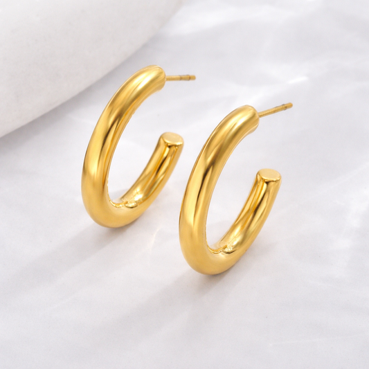 Golden Hoops Earrings